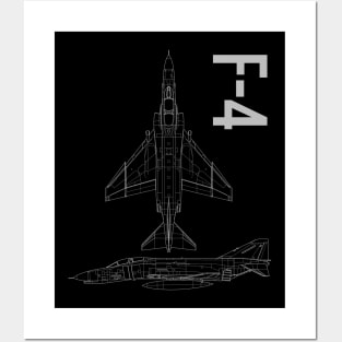 F-4 Phantom Blueprint Posters and Art